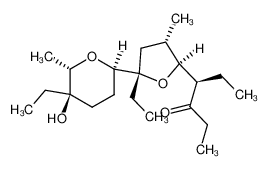 31478-26-9 4(R)-[5(S)-ethyl-3(S)-methyl-5-(5(R)-ethyl-5-hydroxy-6(S)-methyl-2(R)-tetrahydropyranyl)-2(S)-tetrahydrofuryl]hexan-3-one