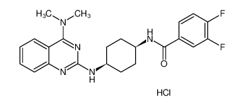 510733-97-8 structure, C23H26ClF2N5O