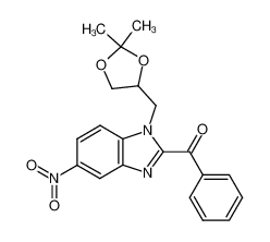 89521-65-3 (1-((2,2-dimethyl-1,3-dioxolan-4-yl)methyl)-5-nitro-1H-benzo[d]imidazol-2-yl)(phenyl)methanone