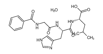 (2S)-2-[[(2S)-2-[(2-benzamidoacetyl)amino]-3-(1H-imidazol-5-yl)propanoyl]amino]-4-methylpentanoic acid,hydrate 207386-83-2