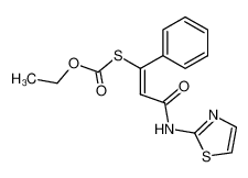 37529-58-1 spectrum, 3-ethoxycarbonylsulfanyl-3-phenyl-N-thiazol-2-yl-acrylamide