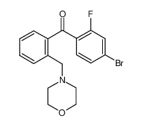 (4-bromo-2-fluorophenyl)-[2-(morpholin-4-ylmethyl)phenyl]methanone 898750-86-2