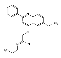 2-[(6-Ethyl-2-phenyl-4-quinazolinyl)sulfanyl]-N-propylacetamide 606131-36-6