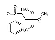 [(3,3,3-Trimethoxypropyl)sulfonyl]benzene 38435-08-4