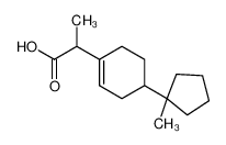 2-[4-(1-methylcyclopentyl)cyclohexen-1-yl]propanoic acid 28673-63-4