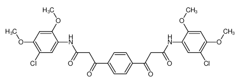 alpha,alpha'-对苯二甲酰双-5-氯-2,4-二甲氧基乙酰苯胺