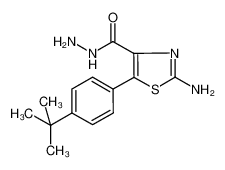 2-amino-5-(4-tert-butylphenyl)-1,3-thiazole-4-carbohydrazide 886361-56-4