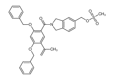 1619266-92-0 [2,4-bis(benzyloxy)-5-isopropenylphenyl]-[5-(methanesulfonyloxymethyl)-1,3-dihydroisoindol-2-yl]methanone