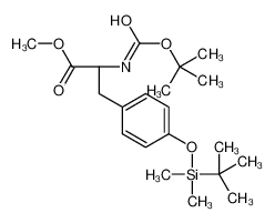 methyl (2S)-3-[4-[tert-butyl(dimethyl)silyl]oxyphenyl]-2-[(2-methylpropan-2-yl)oxycarbonylamino]propanoate 112196-57-3