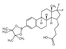 4-(15α-[3-(pinacolatoboro)-17,17-difluoro-estronyl])-butanoic acid