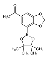 1-(7-(4,4,5,5-Tetramethyl-1,3,2-dioxaborolan-2-yl)benzo[d][1,3]dioxol-5-yl)ethanone 1150271-59-2