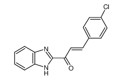 (E)-1-(1H-benzimidazol-2-yl)-3-(4-chlorophenyl)prop-2-en-1-one 36998-77-3
