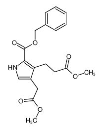 50620-99-0 3-(2-methoxycarbonyl-ethyl)-4-methoxycarbonylmethyl-pyrrole-2-carboxylic acid benzyl ester