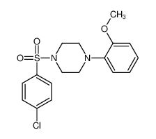 5279-23-2 1-[(4-Chlorophenyl)sulfonyl]-4-(2-methoxyphenyl)piperazine