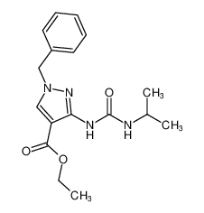 ethyl 1-benzyl-3-(3-isopropylureido)-1H-pyrazole-4-carboxylate