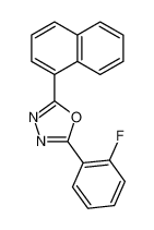 2-(2-fluorophenyl)-5-naphthalen-1-yl-1,3,4-oxadiazole 68047-39-2