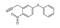 72301-69-0 2-(2-nitro-5-phenylsulfanylphenyl)acetonitrile