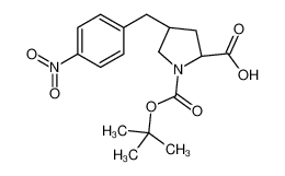 (2S,4R)-1-[(2-methylpropan-2-yl)oxycarbonyl]-4-[(4-nitrophenyl)methyl]pyrrolidine-2-carboxylic acid 959573-48-9