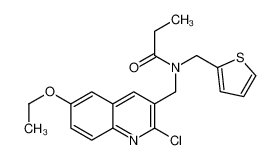 N-[(2-Chloro-6-ethoxy-3-quinolinyl)methyl]-N-(2-thienylmethyl)pro panamide