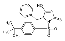 5-Benzyl-1-{[4-(2-methyl-2-propanyl)phenyl]sulfonyl}-2-thioxo-4-i midazolidinone