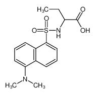 2-[[5-(dimethylamino)naphthalen-1-yl]sulfonylamino]butanoic acid 77481-12-0