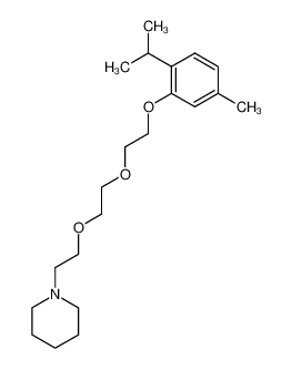 1-[8-(2-isopropyl-5-methyl-phenoxy)-3,6-dioxa-octyl]-piperidine 856-12-2