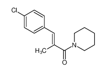 (E)-3-(4-chlorophenyl)-2-methyl-1-piperidin-1-ylprop-2-en-1-one 76691-23-1