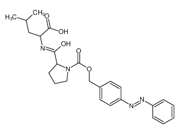 (2S)-4-methyl-2-[[(2S)-1-[(4-phenyldiazenylphenyl)methoxycarbonyl]pyrrolidine-2-carbonyl]amino]pentanoic acid 98640-71-2