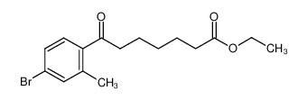 乙基7-(4-溴-2-甲基苯基)-7-氧代庚酸酯