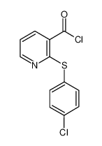 2-(4-氯苯基)硫代吡啶-3-羰酰氯