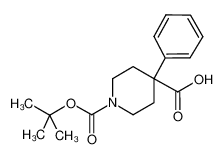 保护的4-苯基哌啶-4-羧酸