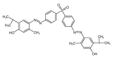 (4Z)-5-methyl-4-[[4-[4-[(2E)-2-(2-methyl-4-oxo-5-propan-2-ylcyclohexa-2,5-dien-1-ylidene)hydrazinyl]phenyl]sulfonylphenyl]hydrazinylidene]-2-propan-2-ylcyclohexa-2,5-dien-1-one 5964-62-5