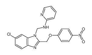 N-[[6-chloro-2-[(4-nitrophenoxy)methyl]benzimidazol-1-yl]methyl]pyridin-2-amine