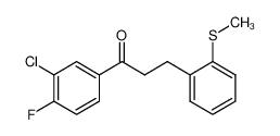 1-(3-chloro-4-fluorophenyl)-3-(2-methylsulfanylphenyl)propan-1-one 898780-13-7