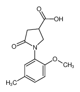 1-(2-Methoxy-5-methyl-phenyl)-5-oxo-pyrrolidine-3-carboxylic acid 793727-59-0