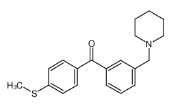 (4-methylsulfanylphenyl)-[3-(piperidin-1-ylmethyl)phenyl]methanone 898792-87-5