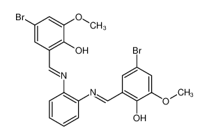 Phenol, 2,2'-[1,2-phenylenebis[(E)-nitrilomethylidyne]]bis[4-bromo-6-methoxy-