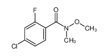4-CHLORO-2-FLUORO-N-METHOXY-N-METHYLBENZAMIDE 198967-23-6