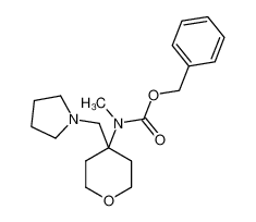 benzyl N-methyl-N-[4-(pyrrolidin-1-ylmethyl)oxan-4-yl]carbamate 886363-06-0