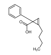 678195-44-3 2-butyl-1-phenylcycloprop-2-ene-1-carboxylic acid