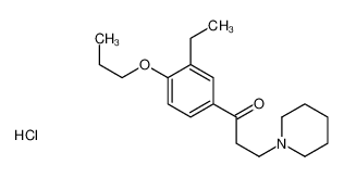 1-(3-ethyl-4-propoxyphenyl)-3-piperidin-1-ylpropan-1-one,hydrochloride 26860-27-5