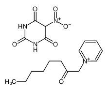 5-nitro-1,3-diazinane-2,4,6-trione,1-pyridin-1-ium-1-yloctan-2-one