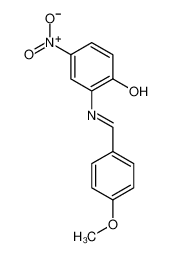 2-[(4-methoxyphenyl)methylideneamino]-4-nitrophenol 29644-86-8