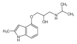 1-[(2-methyl-1H-indol-4-yl)oxy]-3-(propan-2-ylamino)propan-2-ol 23694-81-7