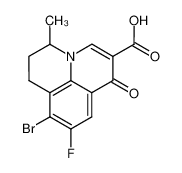 9-fluoro-8-bromo-5-methyl-6,7-dihydro-1-oxo-1H,5H-benzo[ij]quinolizine-2-carboxylic acid