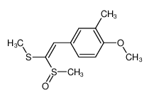 83823-58-9 1-methylsulfinyl-1-methylthio-2-(4-methoxy-3-methylphenyl)ethylene