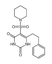 6-(2-phenylethyl)-5-piperidin-1-ylsulfonyl-1H-pyrimidine-2,4-dione 16290-68-9