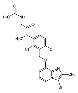 160642-51-3 structure, C20H19BrCl2N4O3