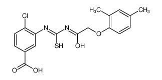 4-chloro-3-[[2-(2,4-dimethylphenoxy)acetyl]carbamothioylamino]benzoic acid 532388-20-8