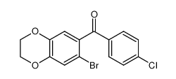 (7-溴-2,3-二氢-1,4-苯并二噁英-6-基)(4-氯苯基)甲酮